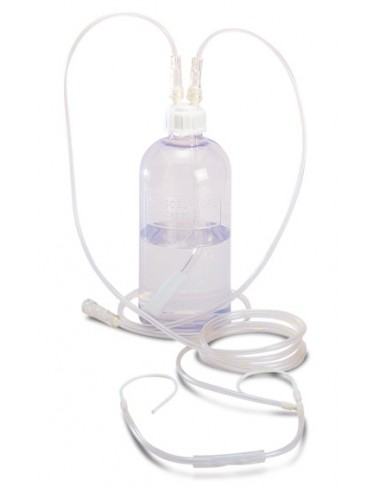 Kit completo per ossigenoterapia, gorgogliatore con occhiali