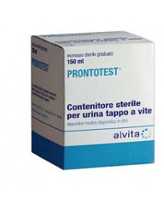 Contenitore urine alvita prontotest tappo a vite