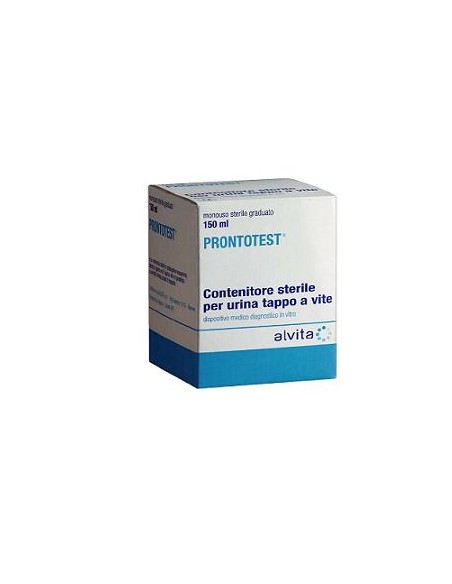Contenitore urine alvita prontotest tappo a vite