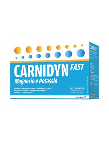 Carnidyn fast magnesio/potassio 20 bustine