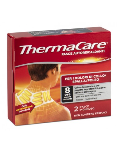 Fasce autoriscaldanti a calore terapeutico thermacare collo/spalla/polso 2 pezzi