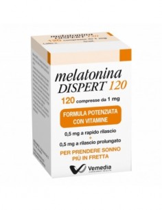 Melatonina Dispert formula potenziata con vitamine 120 Compresse 1mg