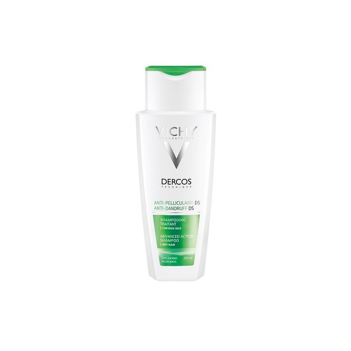 Vichy Dercos tecnique Antiforfora DS Shampoo trattante forfora e prurito per Capelli secchi 200ml
