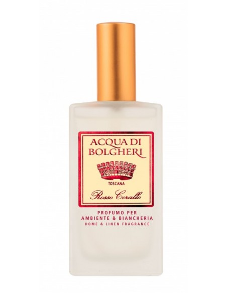Acqua di Bolgheri Profuma Ambiente Biancheria Rosso Corallo Spray 100 ml