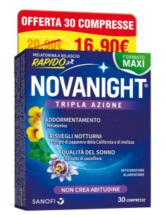 Novanight 30 compresse rilascio radido promo