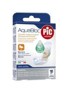 Cerotto pic aquabloc 25x72mm antibatterico 10 pezzi