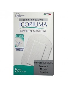 Compresse adesive tessuto non tessuto 10 x 15 cm 5 pezzi