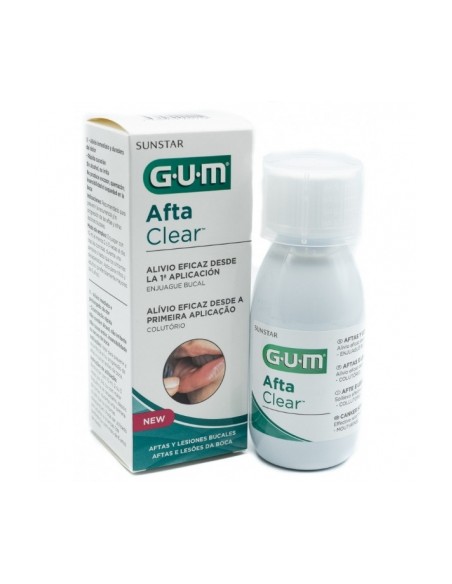 Gum Aftaclear Rinse 120ml Collutorio