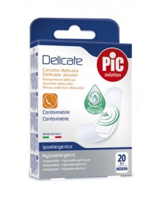 Cerotto pic delicate 19x72 mm antibatterico 20 pezzi