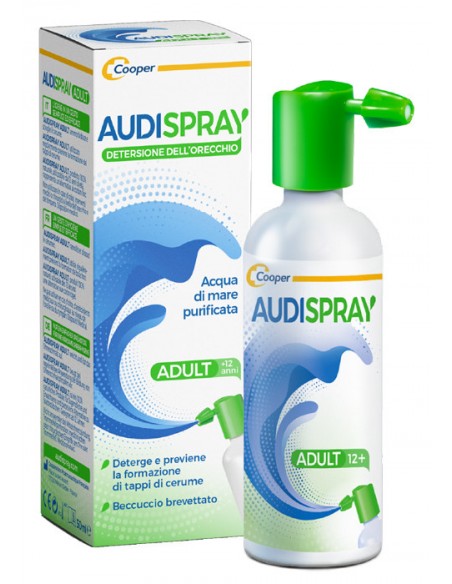 Audispray adult soluzione di acqua di mare ipertonica spray senza gas detersione orecchio 50ml