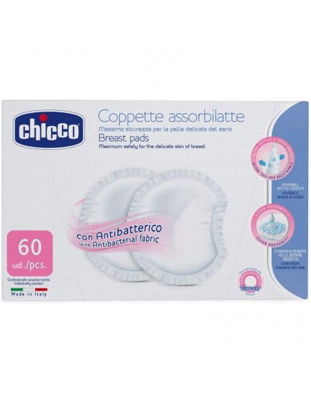 Chicco coppetta assorbilatte antibatterica 60 pezzi