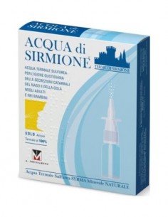 Acqua sirmione minerale naturale 6 fiale 15 ml