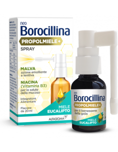 Neoborocillina propolmiele+ spray miele eucalipto 20 ml