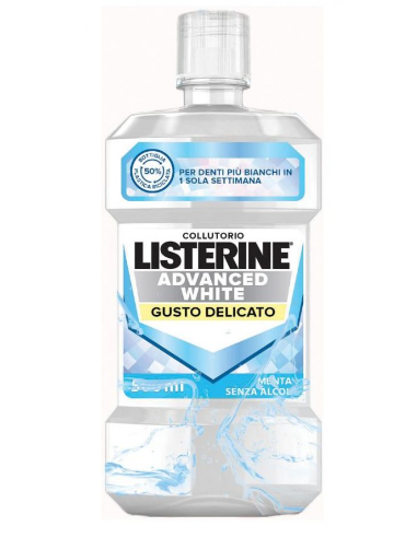 Listerine advanced white gusto delicato bundle 2 x 500 ml