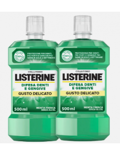Listerine denti & gengive gusto delicato 2 x 500 ml