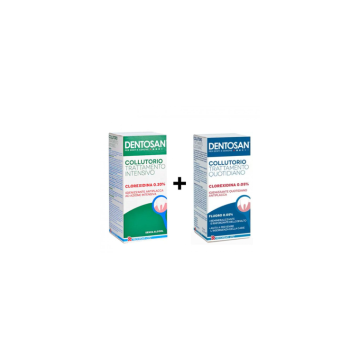 Dentosan Collutorio Bipack 0,2% Intensivo 200 ml + 0,05%