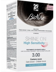 Shine on high sensitivity plus castano scuro 3,00 rivelatore in crema 75 ml + crema colorante 50 ml