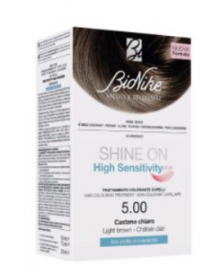 Bionike Shine on high sensitivity plus castano chiaro 5,00 rivelatore in crema 75 ml + crema colorante 50 ml