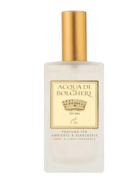 Acqua di Bolgheri Profumo Ambiente Biancheria Oro Spray 100ml