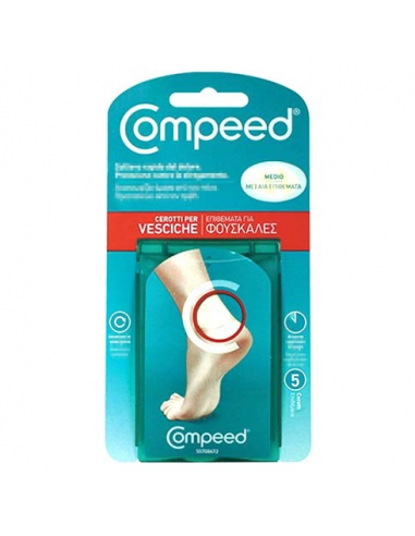 Compeed cerotti per vesciche medio 5 pezzi