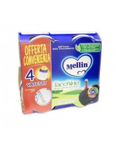 Mellin omogeneizzato tacchino 4x80 g