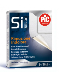 Pic Cerotto Post Operatorio Silicone 10x8cm 5 Pezzi