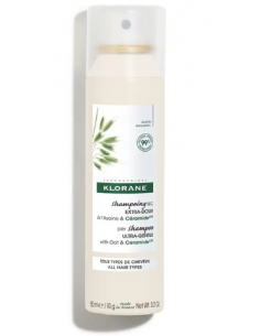 Klorane Shampoo Secco Extra-Delicato all'Avena&Ceramide Tutti i Tipi di Capelli 150ml