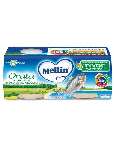 Mellin omogeneizzato orata 2x80 g