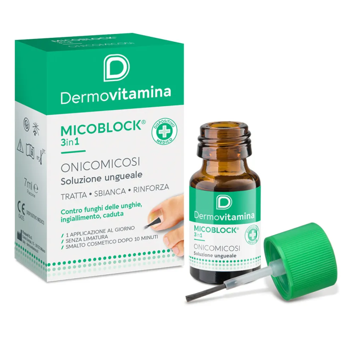 Dermovitamina Micoblock Soluzione ungueale per il trattamento e la prevenzione dei funghi delle unghie 7ml