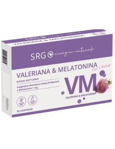 SRG Valeriana e Melatonina 30 Compresse da 12g