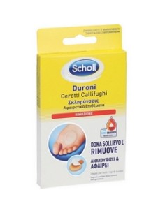 Scholl's linea rimozione per duroni cerotti callifughi - all'interno 2 morbidi cerotti + 2 dischetti callifughi