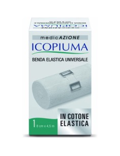 Icopiuma benda elastica universale in cotone 8cm x 4, 5cm
