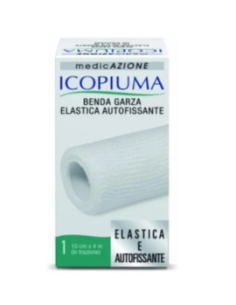 Icopiuma benda garza elastica autofissante cm10x4mt 1 pezzo