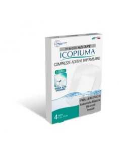 Garza compressa icopiuma medicata postoperatoria 10x7,5 cm 4 pezzi