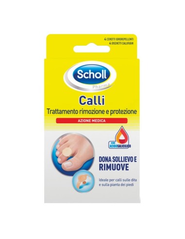 Scholl Trattamento rimozione e protezione 4 cer+ 4 disch