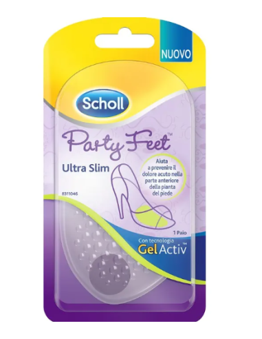 Scholl Party Feet Ultra Slim Cuscinetto Gel Plantare 1 Paio