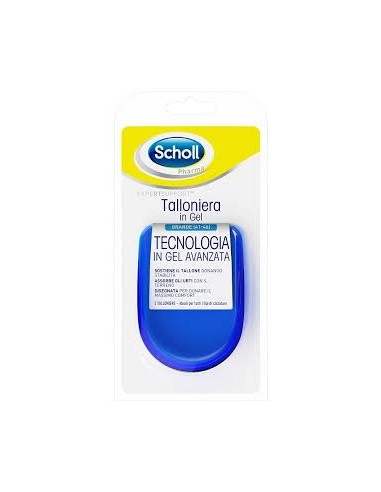 Scholl Talloniera in Gel Grande Taglia 41-46, 1 paio