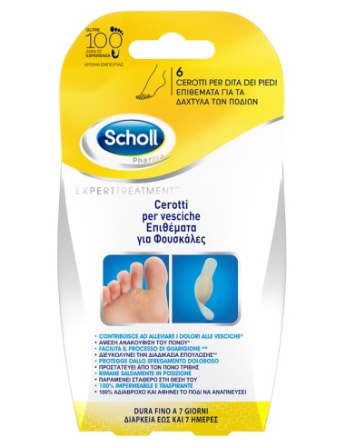 Scholl Cerotti Vesciche Dita Dei Piedi 6 Pezzi