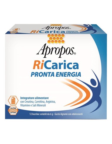 Apropos - Ricarica Integratore Pronta Energia Confezione 12 Bustine