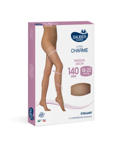 Sauber 140 Collant Classico Maglia Liscia Nero 4