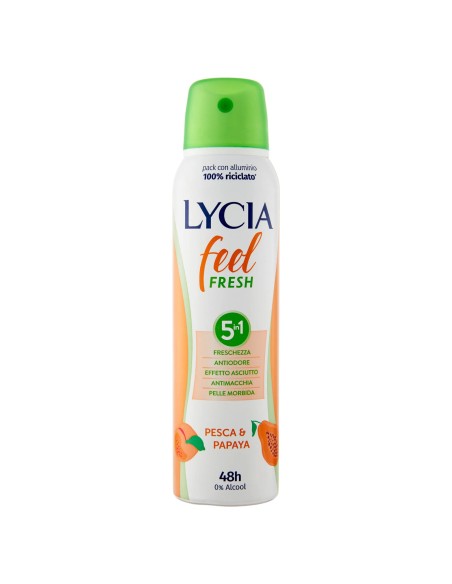 Lycia feel Fresh deo spray Pesca & Papaya 150 ml