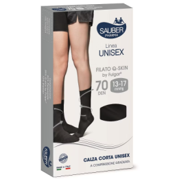 Sauber Pharma Unisex Qskin Calza Corta 70 Blu Medium