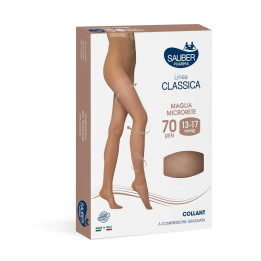 Collant Linea Classica 70D Maglia Liscia 3 Nero Sauber