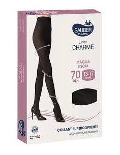 Sauber Charme Collant Supercoprente 70 Denari Nero 2