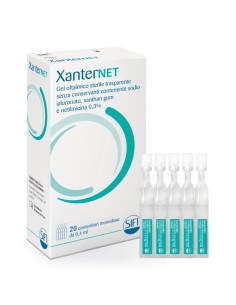 Xanternet gel oftalmico 20 flaconcini monodose 0,4 ml