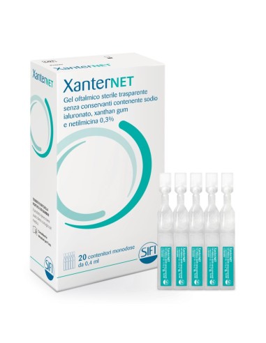 Xanternet gel oftalmico 20 flaconcini monodose 0,4 ml
