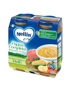 Mellin pappa completa vitello 250 g 2 pezzi