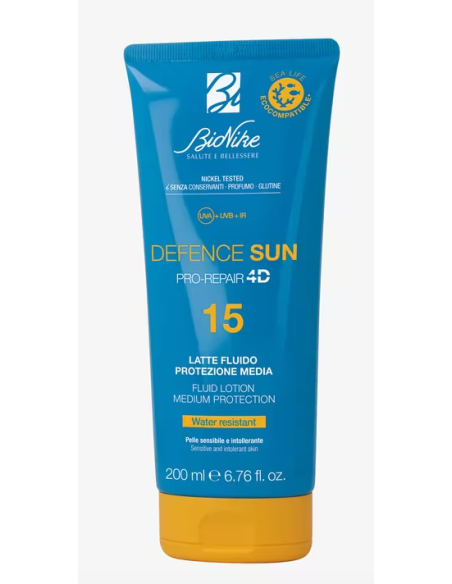 Bionike Defence sun 15 latte fluido 200 ml