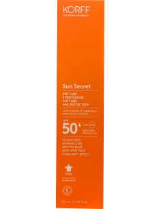 Korff Sun Secret Fluido Viso Antimacchie Effetto Mat 50ml SPF50+
