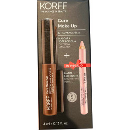 Korff cure make up kit sopracciglia con mascara sopracciglia 02 + matita illuminante 02